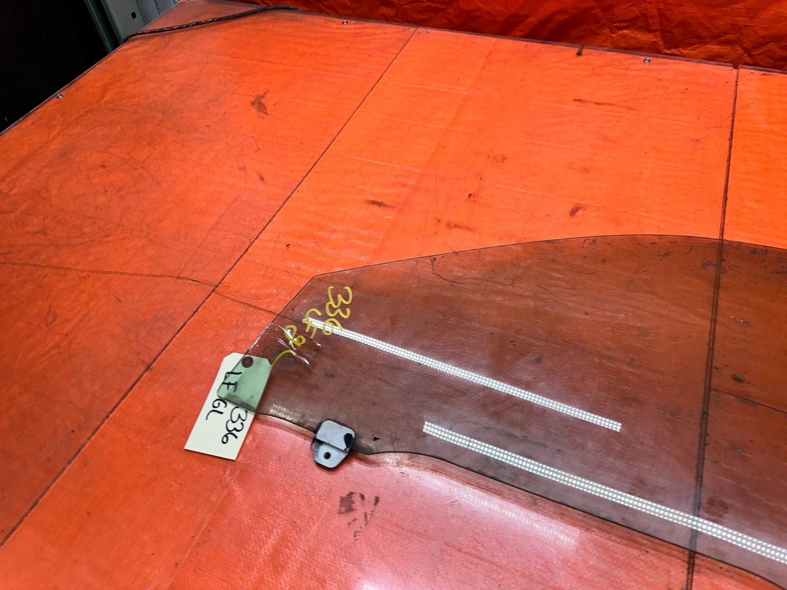 97 01 HONDA PRELUDE 2.2L DRIVER LEFT DOOR DOORGLASS WINDOW GLASS OEM #33610
