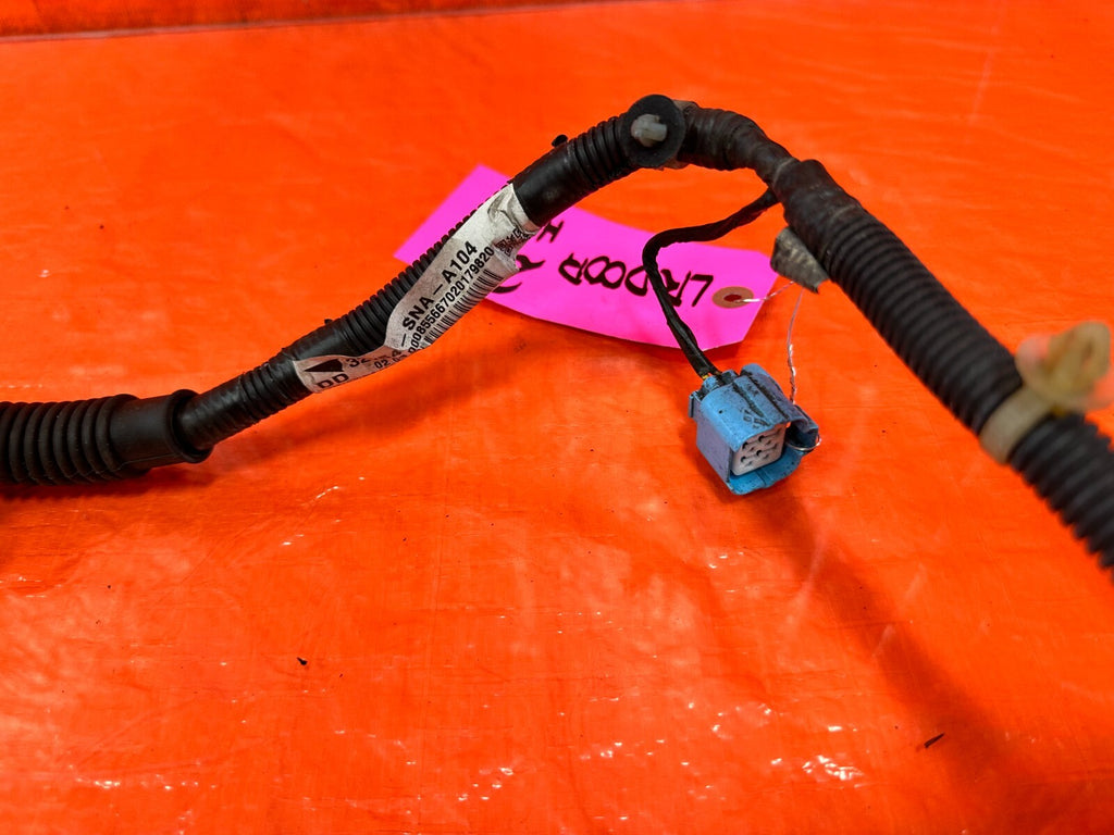 06 11 HONDA CIVIC SEDAN   DRIVER LEFT REAR DOOR SPEAKER WINDOW WIRE HARNESS #2708