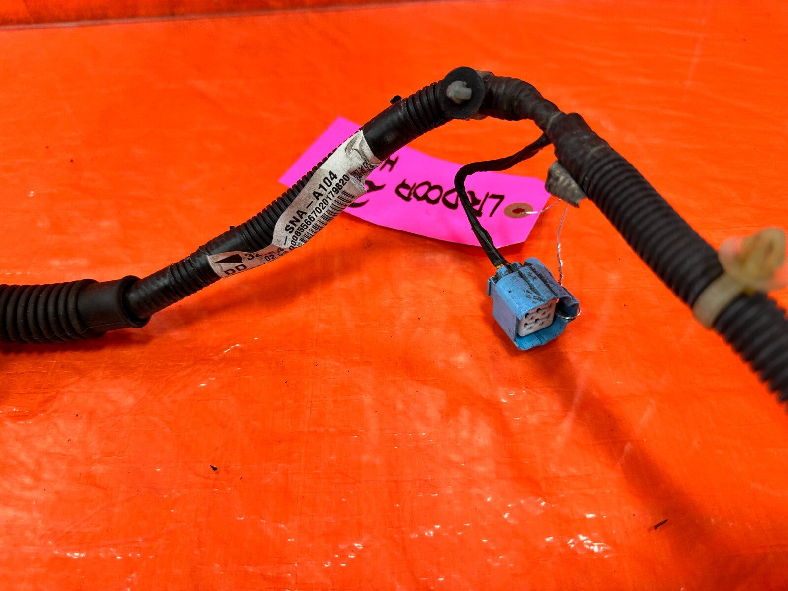 06 11 HONDA CIVIC SEDAN   DRIVER LEFT REAR DOOR SPEAKER WINDOW WIRE HARNESS #2708