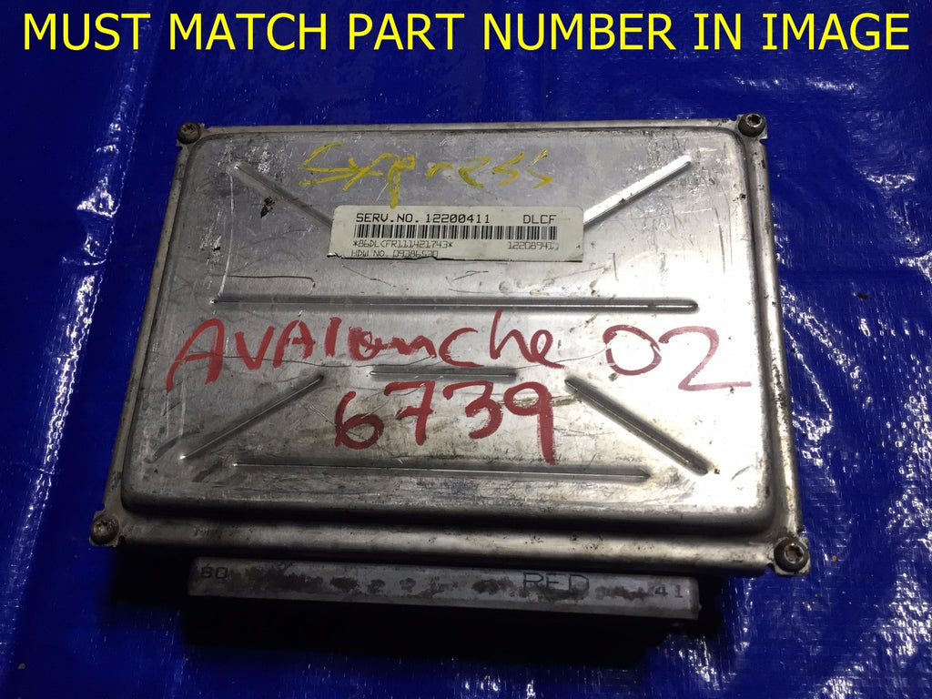 OEM 2001 2002 GM ENGINE COMPUTER ECU ECM BRAIN EBX MODULE 12200411 DLCF0