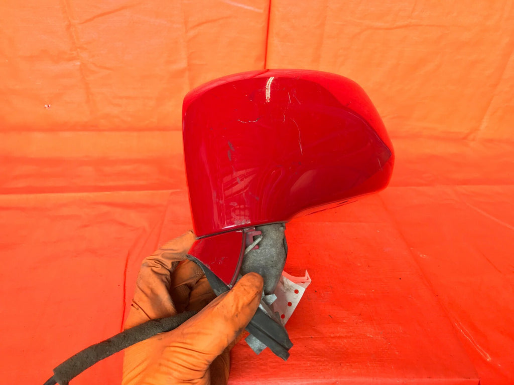 OEM 2007 07 NISSAN VERSA DRIVER LEFT SIDE VIEW MIRROR   RED   3 WIRE MODEL0