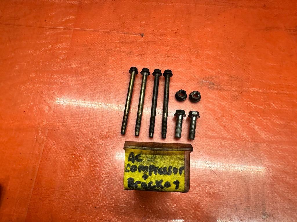 97 01 HONDA PRELUDE 2.2L H22A AC A/C COMPRESSOR MOUNT BRACKET & BOLTS OEM #3350