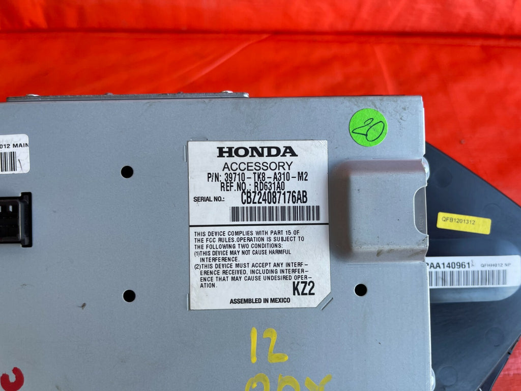 11 12 HONDA ODYSSEY   EX L MODEL ONLY   INFORMATION INFO DISPLAY SCREEN   OEM OE6
