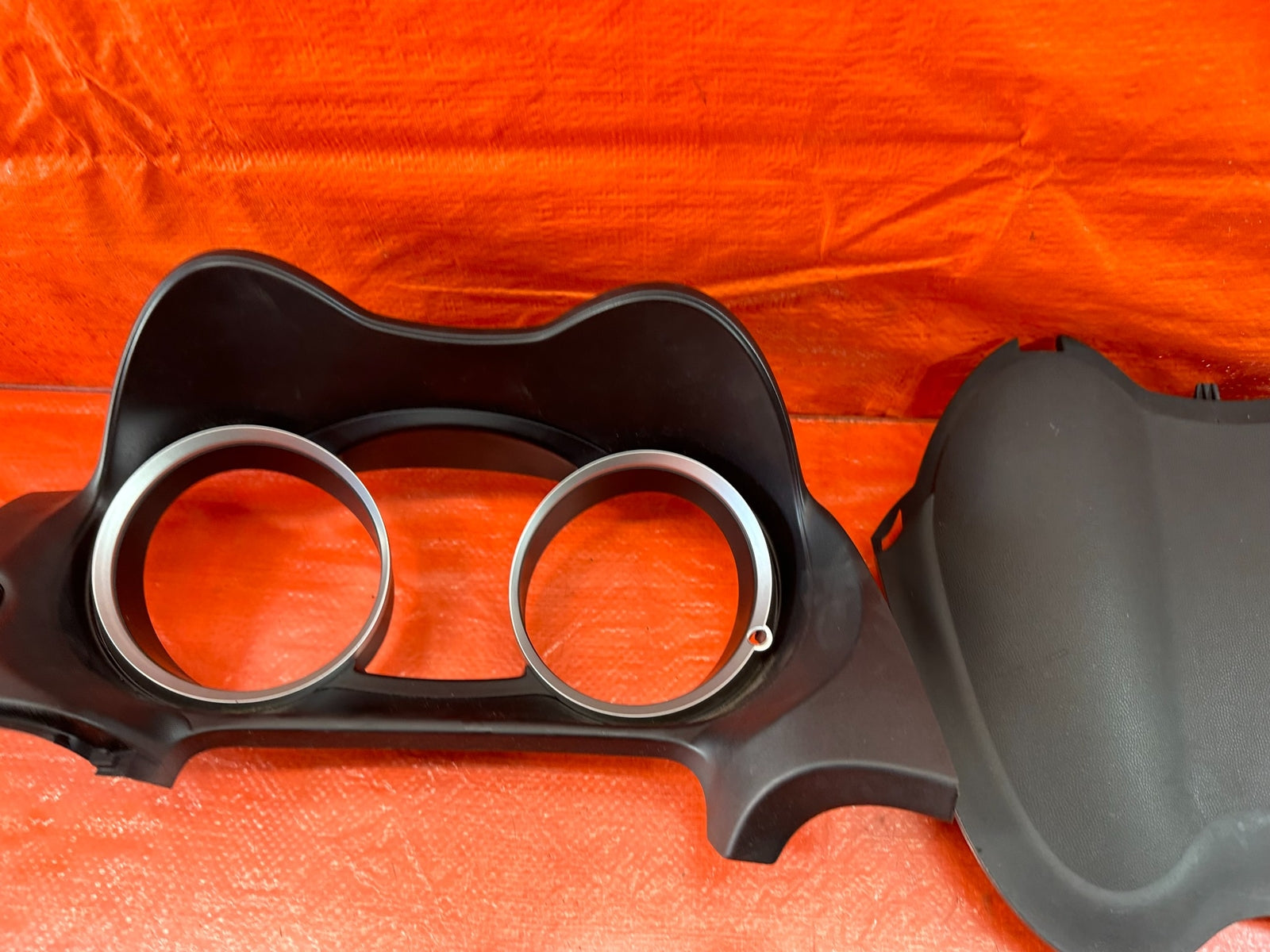 08 15 LANCER EVOLUTION X EVO 10   INSTRUMENT CLUSTER BEZEL TRIM   BOTH   OEM 21411