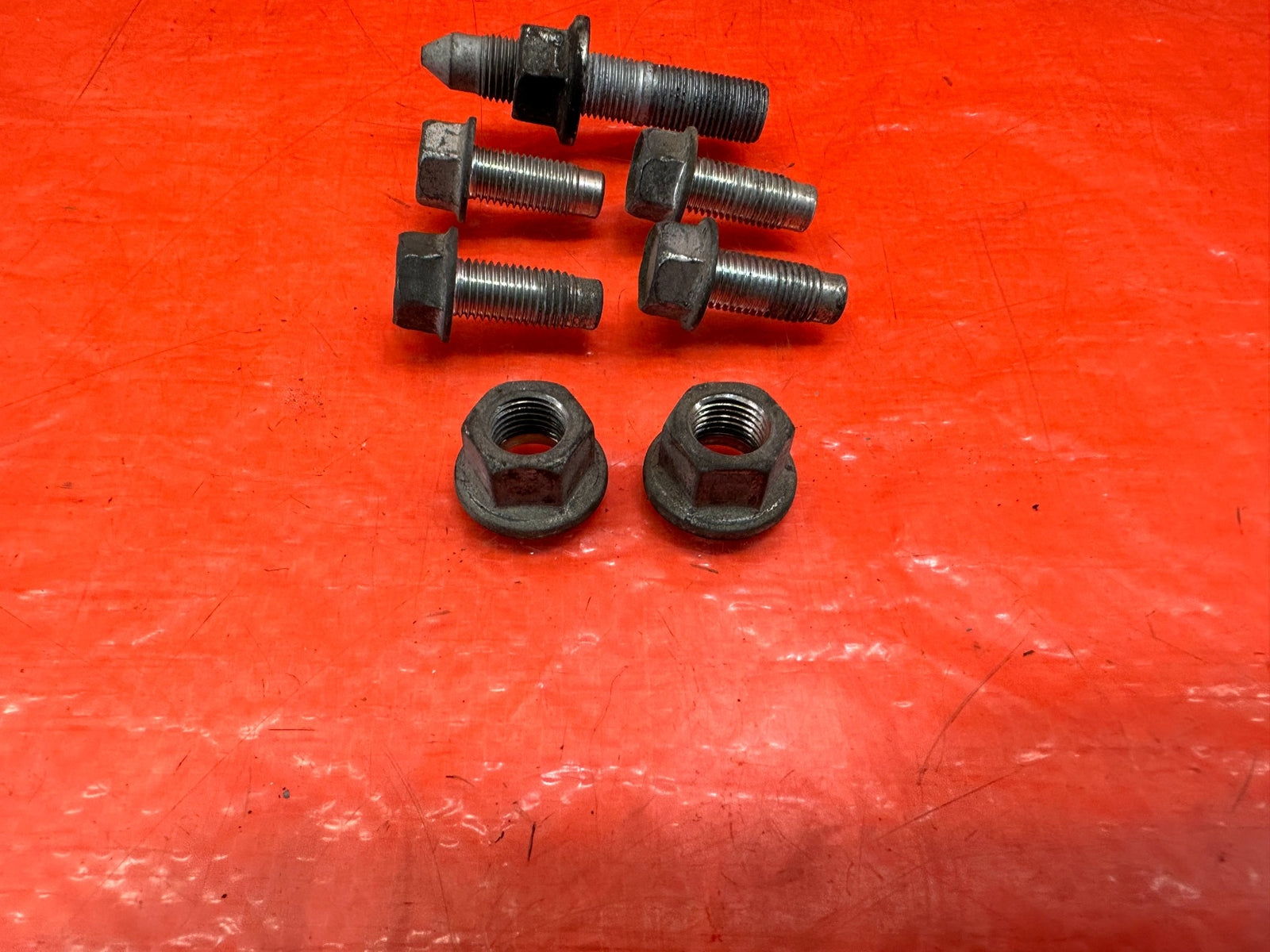 08 15 LANCER EVOLUTION X EVO 10 4B11T ENGINE MOTOR POST MOUNT BOLTS HARDWARE 2144