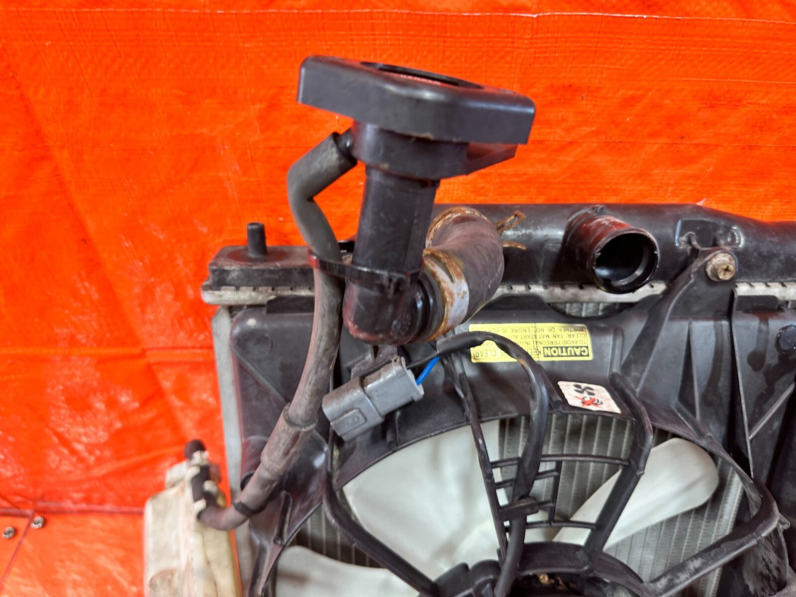 06 11 HONDA CIVIC SI   K20Z3 6 SPEED MANUAL RADIATOR ASSEMBLY   OEM FACTORY #28216