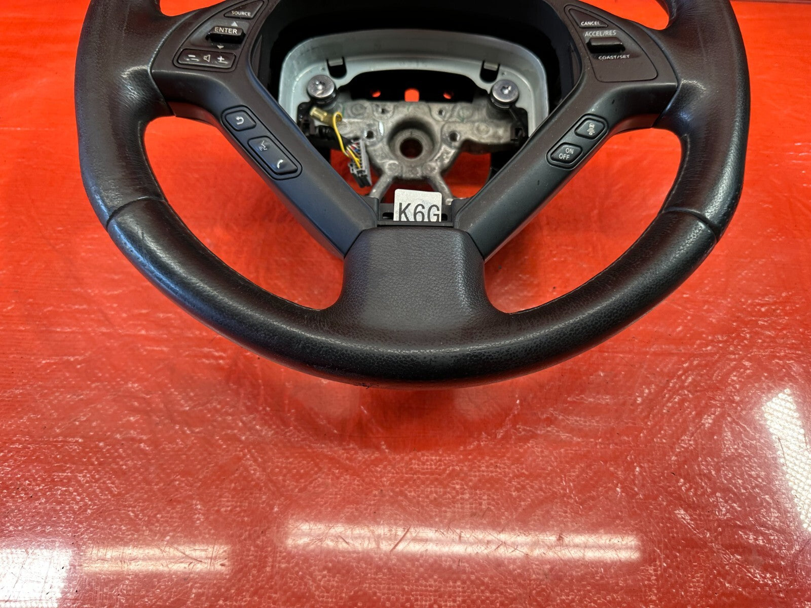08 15 INFINITI G37 & Q60    2D COUPE  STEERING WHEEL   READ DESC   OEM #1884