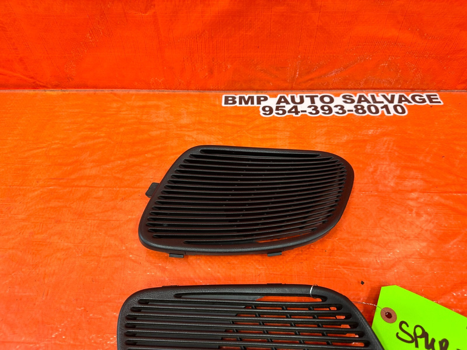 94 01 ACURA INTEGRA 2D REAR SPEAKER COVER TRIM PLASTIC LEFT & RIGHT BLACK OEM 467