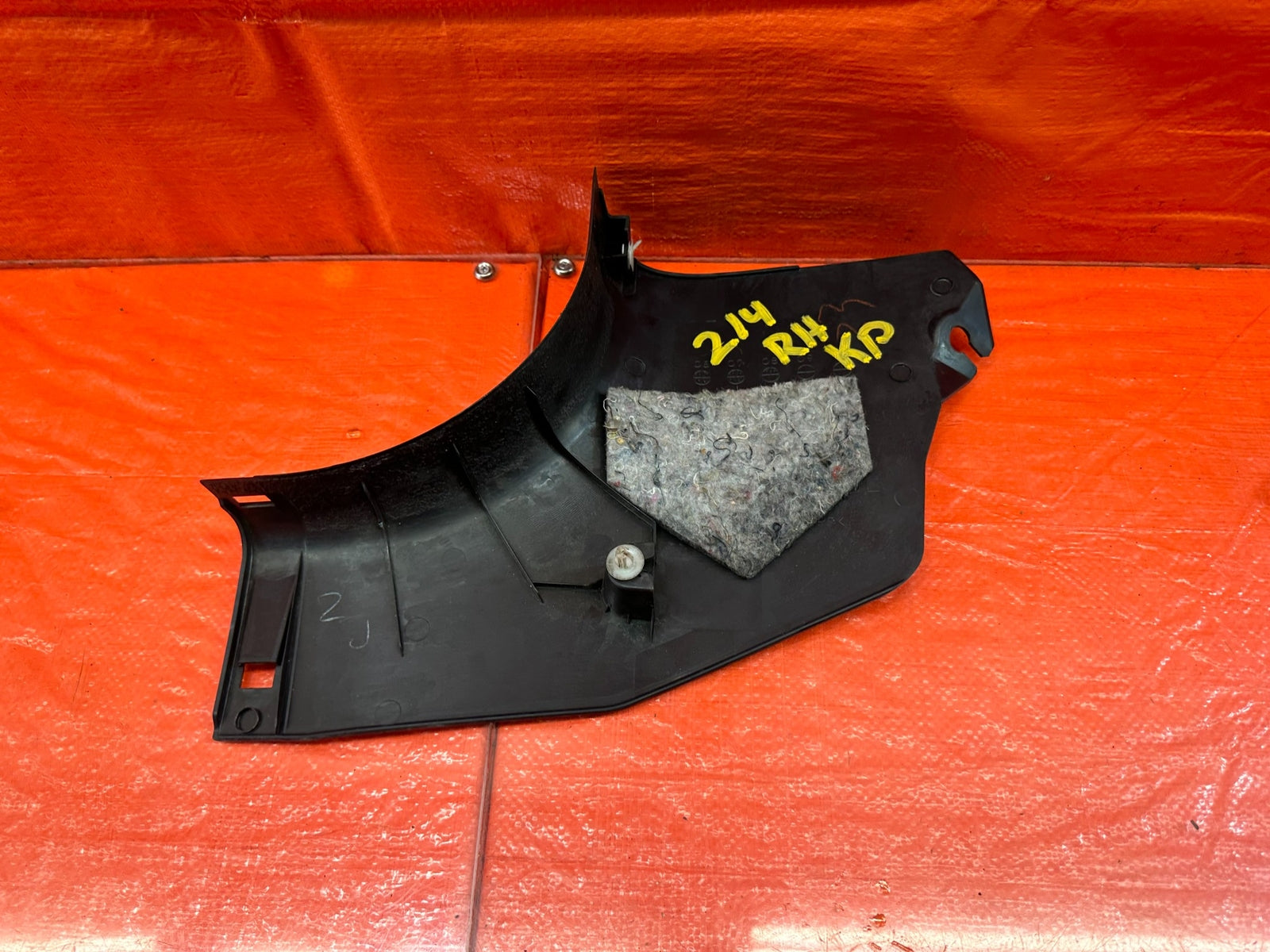 08 15 LANCER EVOLUTION X EVO 10   PASSENGER RIGHT KICK PANEL   OEM FACTORY #2148