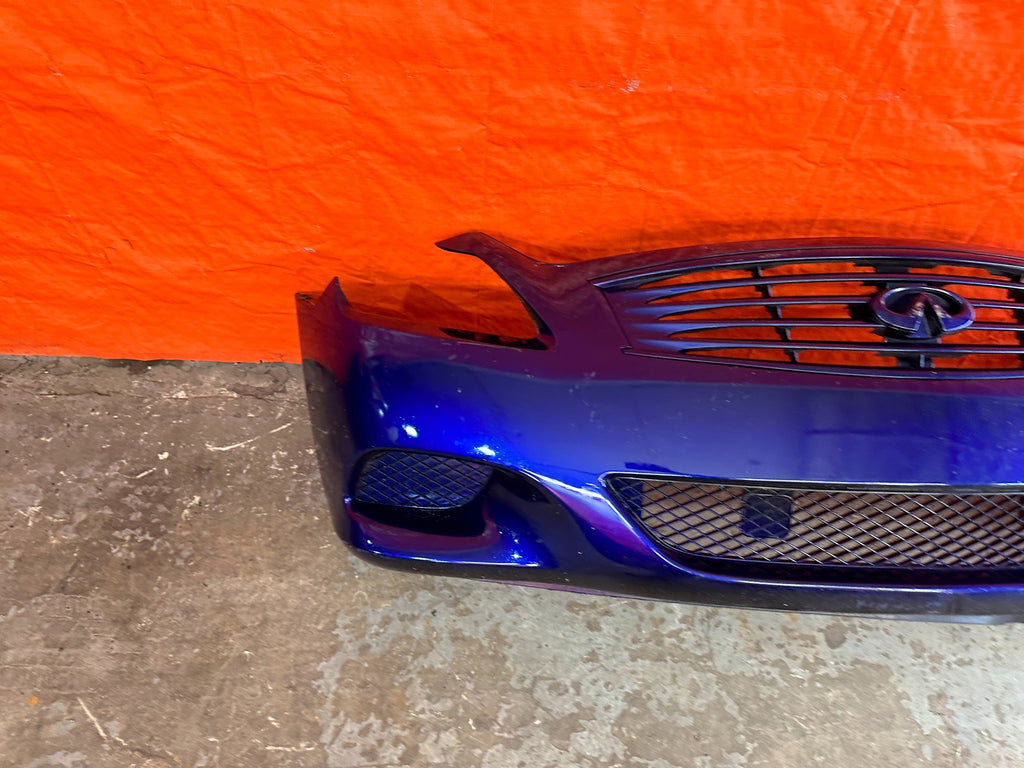 08 15 INFINITI G37 & Q60 COUPE SPORT MODEL   FRONT BUMPER W/ ALL GRILLES OEM 20710