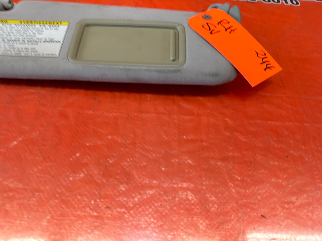 07 09 LEXUS ES350   PASSENGER RIGHT SUN VISOR   LIGHT GRAY   OEM FACTORY #2449