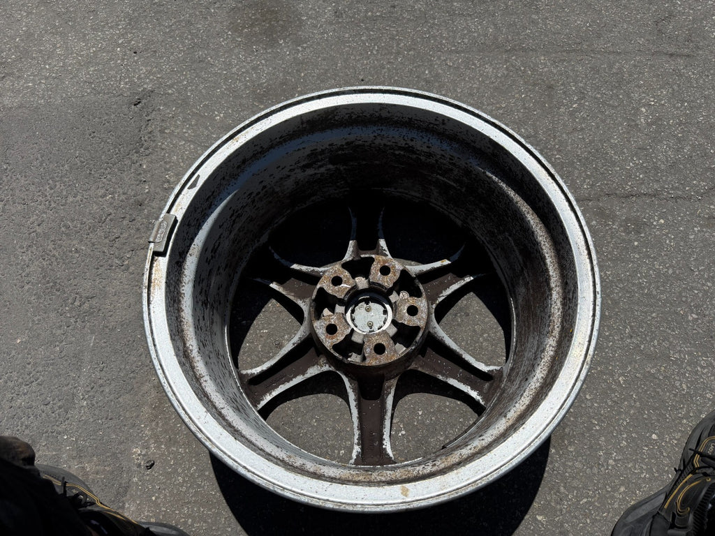 03 07 INFINITI G35 COUPE REAR FACTORY WHEEL RIM 6 SPOKE 17X8 OEM FACTORY #298 18