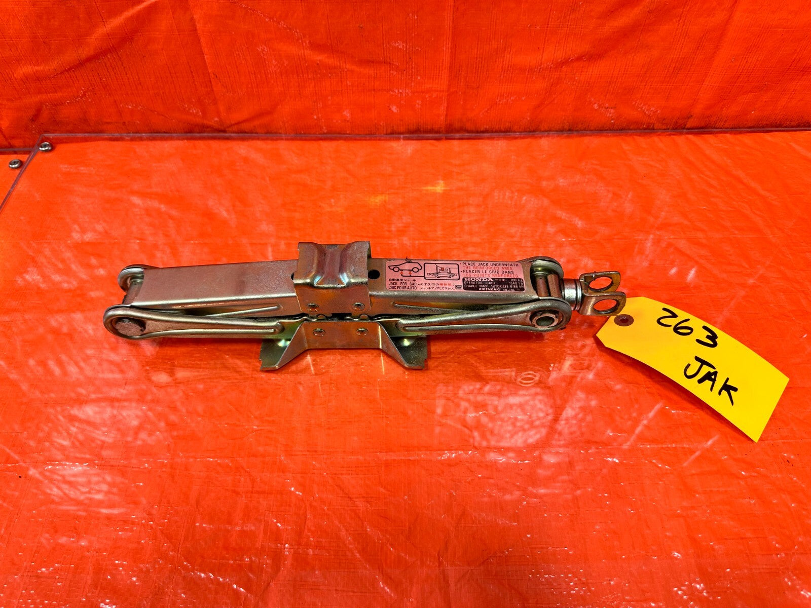 97 01 HONDA PRELUDE SPARE TIRE TOOL JACK   OEM #2630
