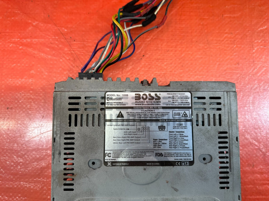 Aftermarket BOSS AM FM CD Player Radio Receiver Face ID 550B #2368