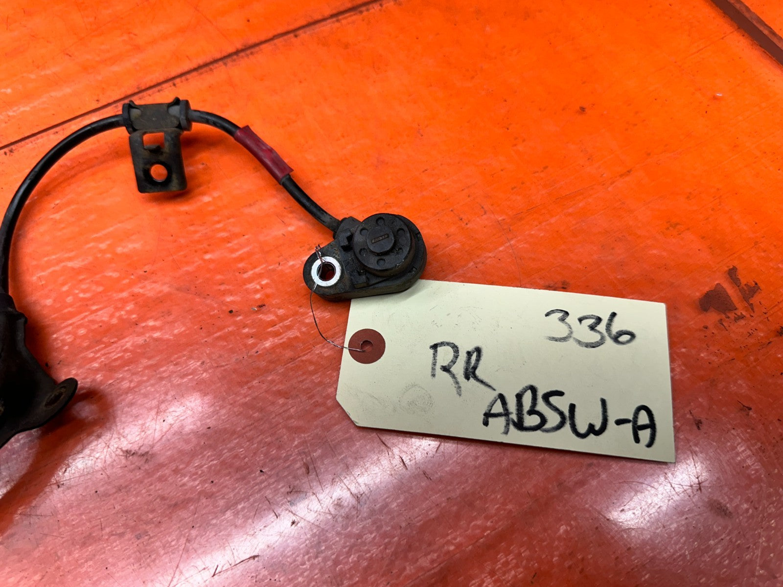 97 01 HONDA PRELUDE 2.2L PASSENGER RIGHT REAR ABS WHEEL SPEED SENSOR WIRE #33610