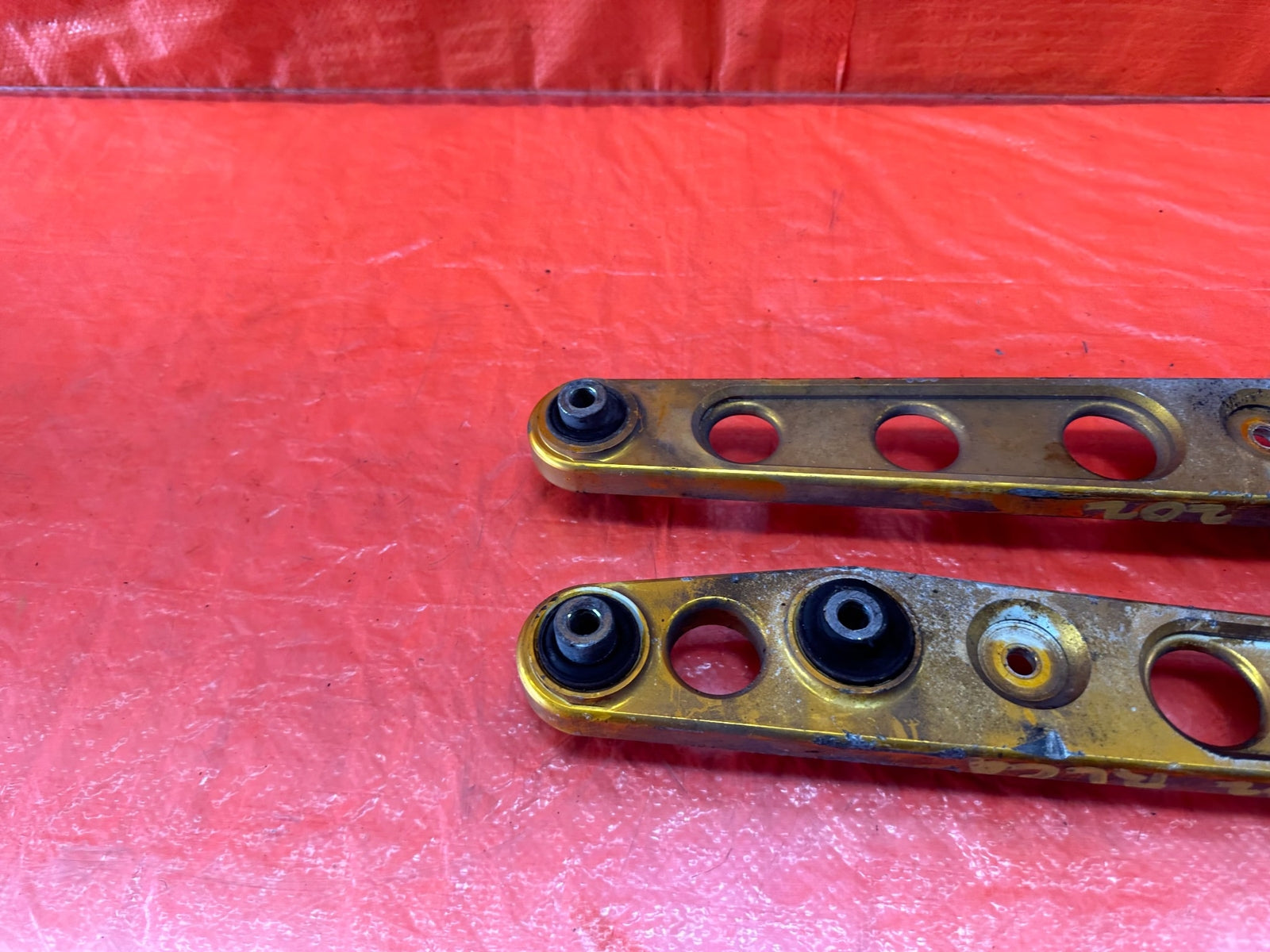 96 00 HONDA CIVIC   ALUMINUM REAR LOWER CONTROL ARMS GOLD COLOR   #20212
