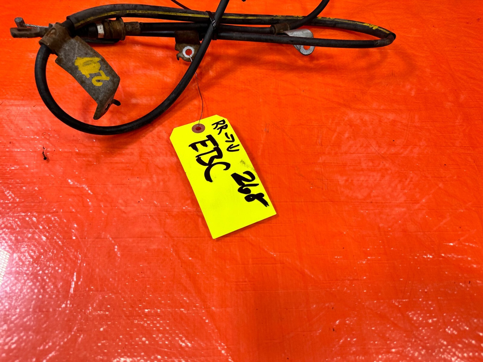 12 15 HONDA CIVIC SI 2D COUPE PASSENGER RIGHT REAR EMERGENCY BRAKE CABLE OEM 2684
