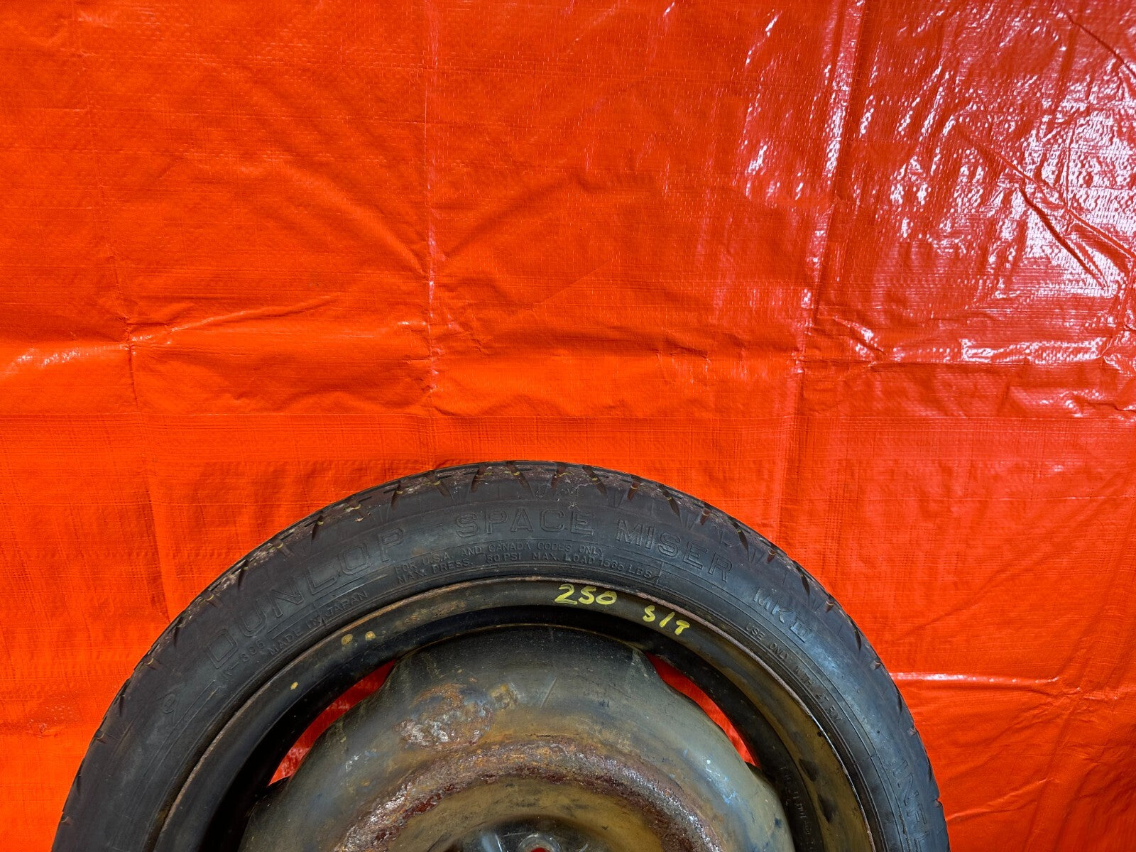 00 05 TOYOTA CELICA   EMERGENCY SPARE BACK UP TIRE WHEEL RIM   OEM FACTORY #2504