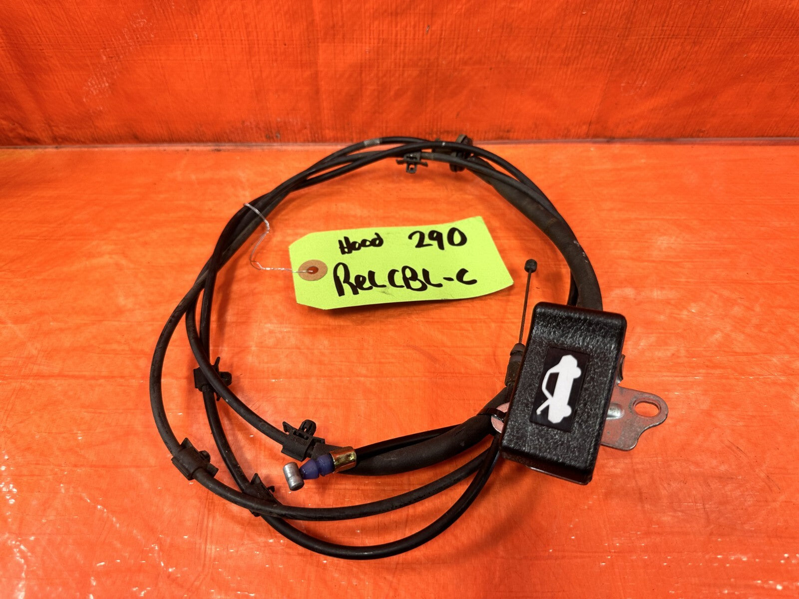 00 09 HONDA S2000   HOOD RELEASE WIRE CABLE W/ PULL LEVER HANDLE   OEM #2900