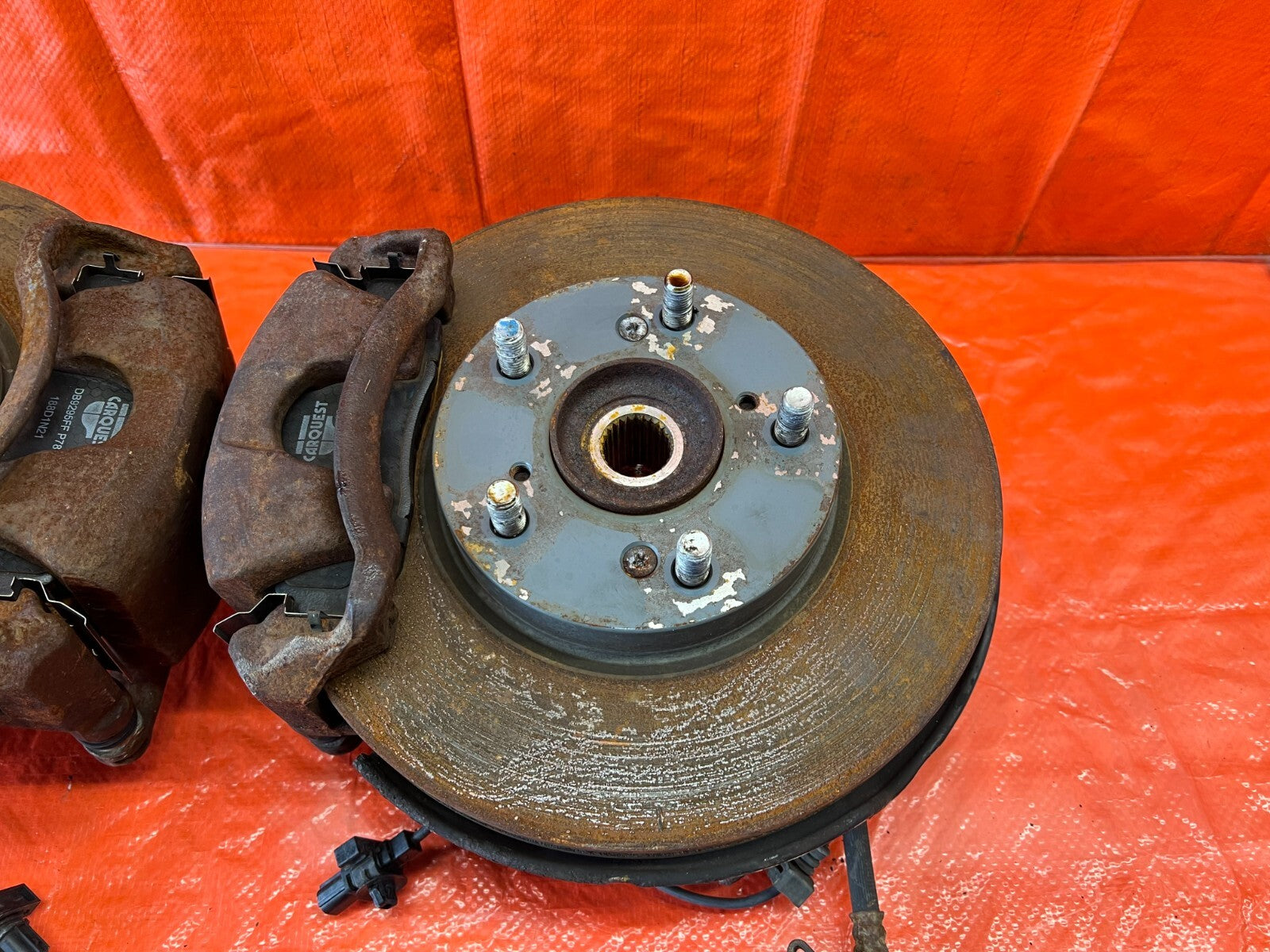 06 11 HONDA CIVIC   CSX FRONT SPINDLE CONVERSION   32MM HUBS W/ SI CALIPERS OEM2