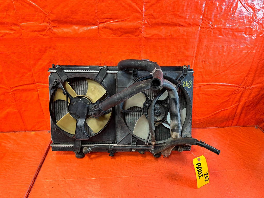 97 98 HONDA PRELUDE BASE   100% COMPLETE RADIATOR SET W/ FANS / HOSES / OEM 2630