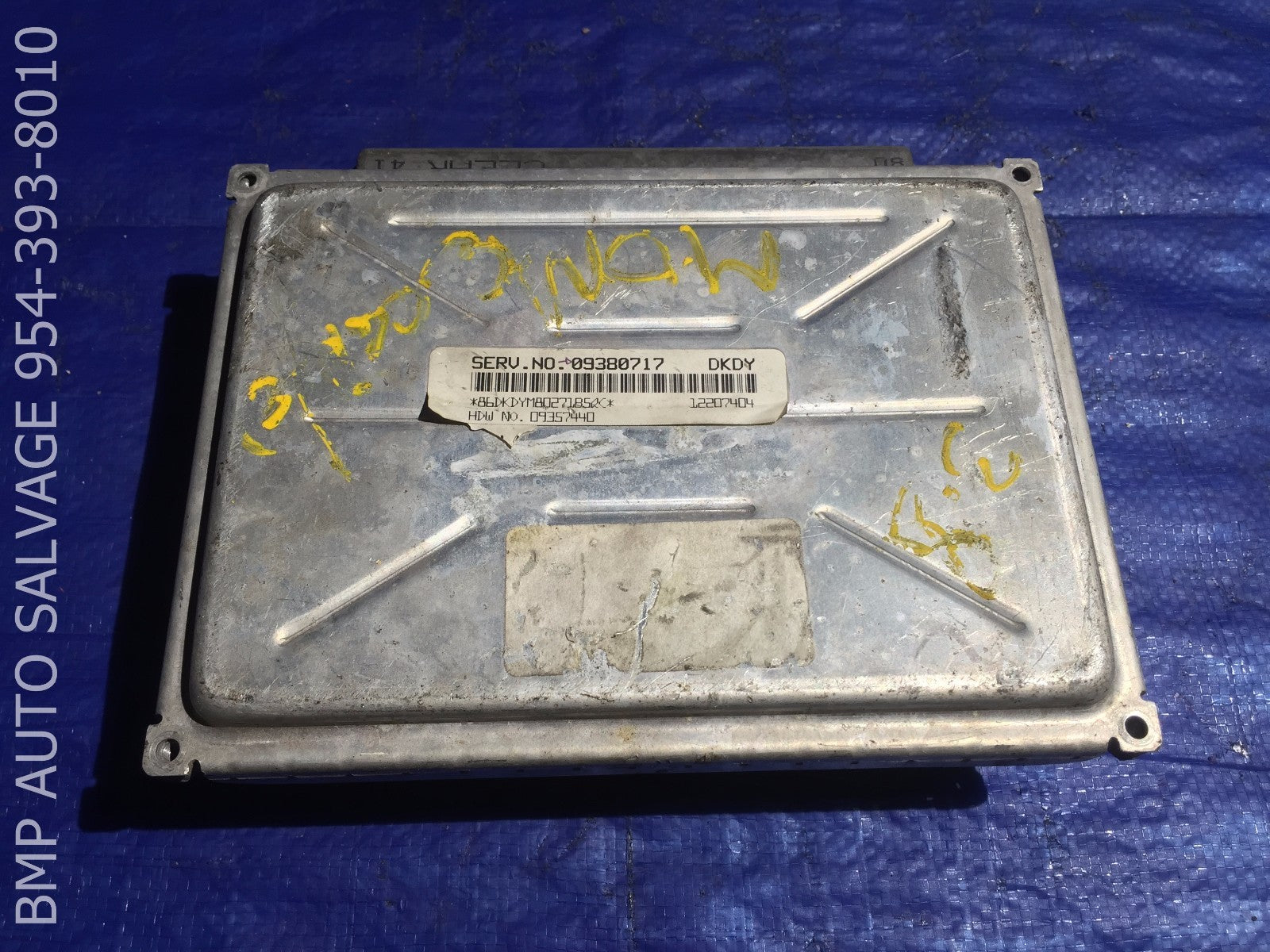 OEM 2000 OLDSMOBILE ALERO ECU 09380717 DKDY ENGINE COMPUTER BRAIN ECM #11120