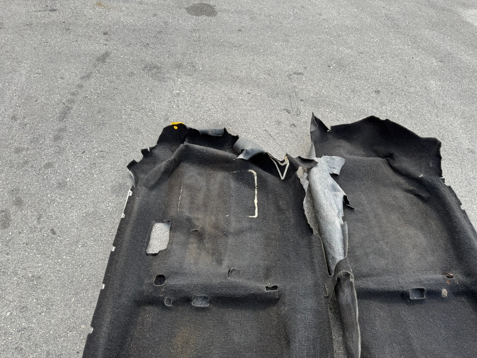 93 97 HONDA DEL SOL   INTERIOR FLOOR CARPET RUG MAT   BLACK IN COLOR   OEM #2953