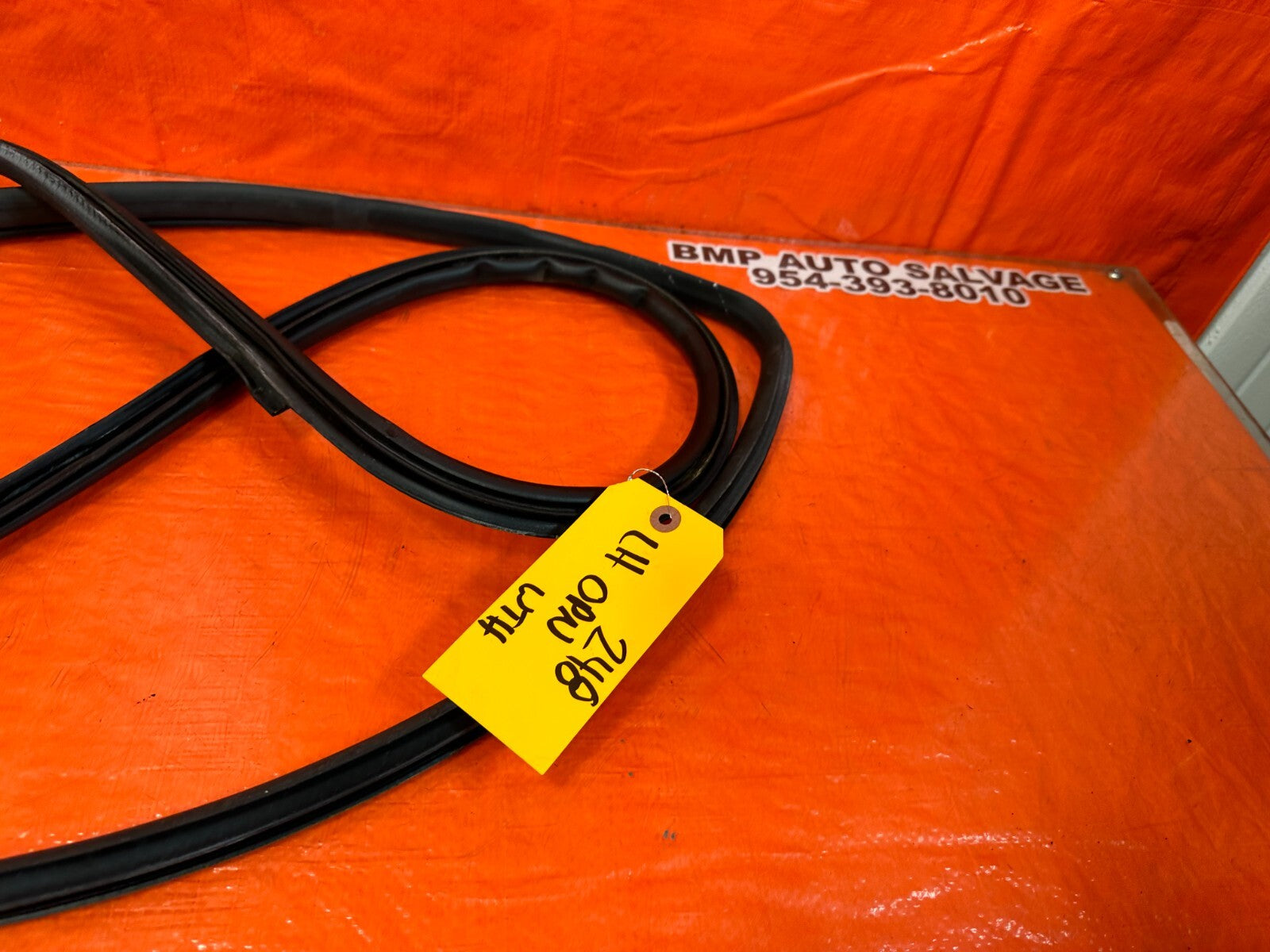 08 15 INFINITI G37 Q60 2D COUPE CHASSIS TO DOOR OPEN TRIM WEATHER STRIP LEFT 2484