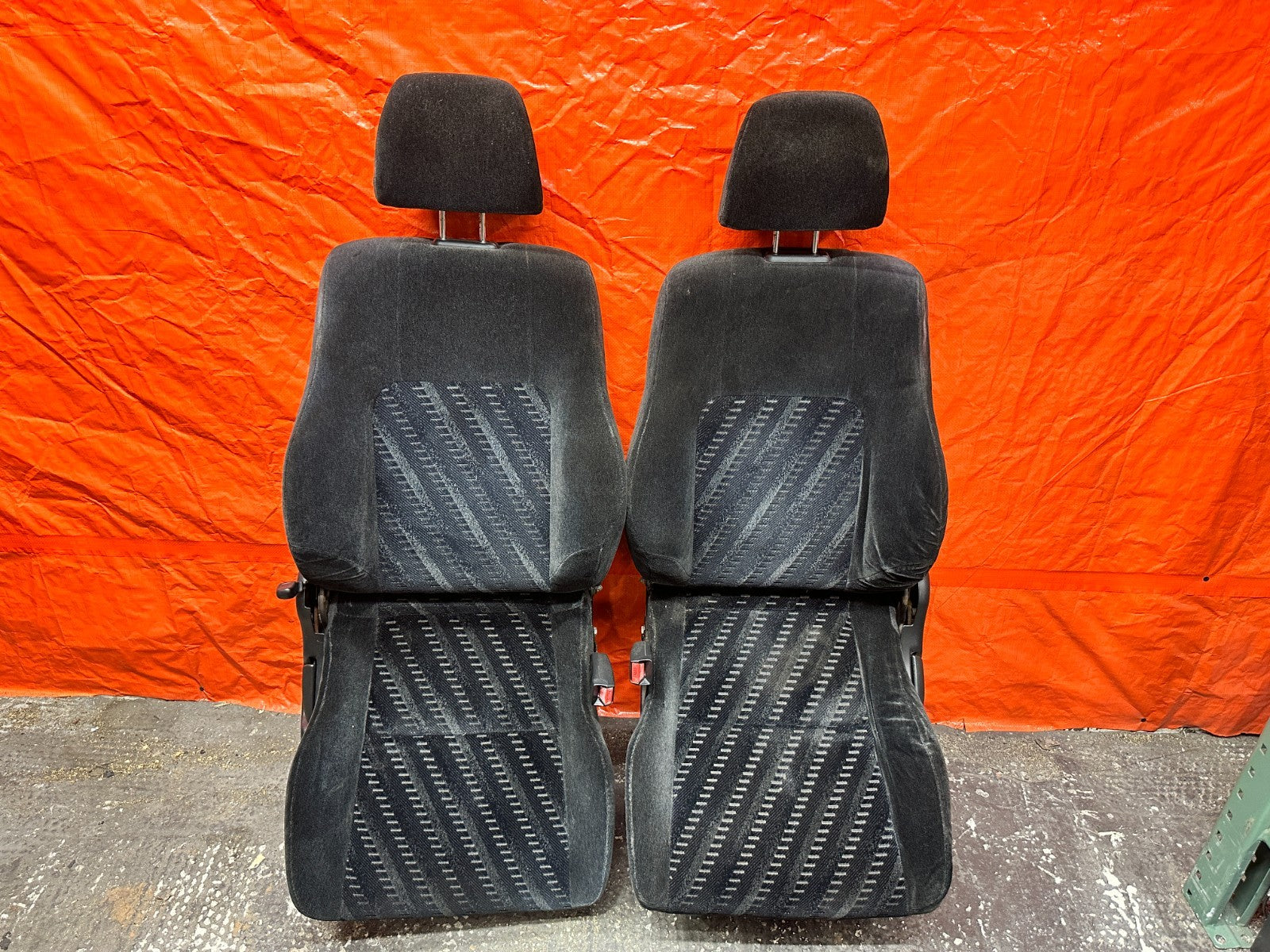 97 01 HONDA PRELUDE 2.2L HEATED FRONT SEATS DOOR PANELS WITH SWITCHES OEM #3351