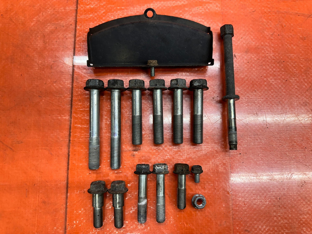 13 15 HONDA CIVIC SI 2.4L MT TRANSMISSION BELLHOUSING BOLTS & FLYWHEEL COVER 3345