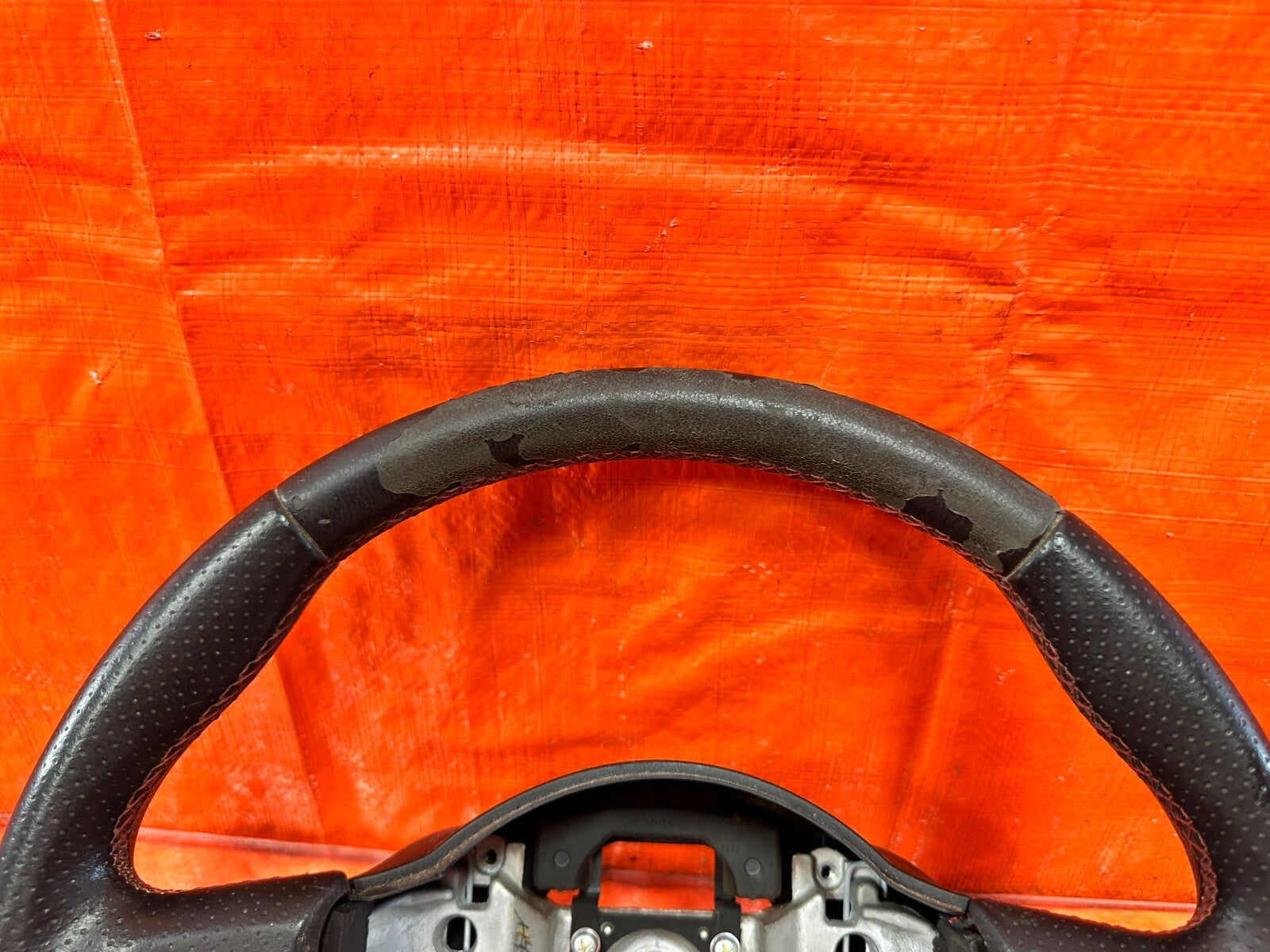77 20 86 13 20 BRZ   STEERING WHEEL   BLACK LEATHER WRAP   OEM #2932