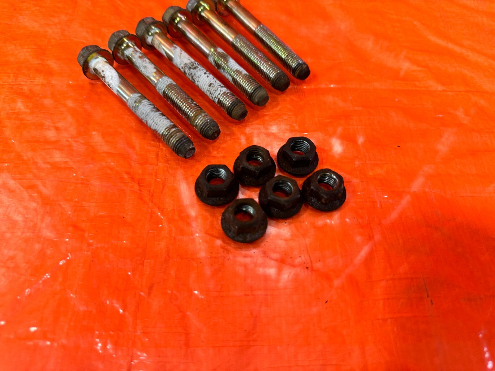 90 93 MAZDA MX 5 MIATA   REAR UPPER CONTROL ARM BOLTS HARDWARE   OEM FACTORY 2674