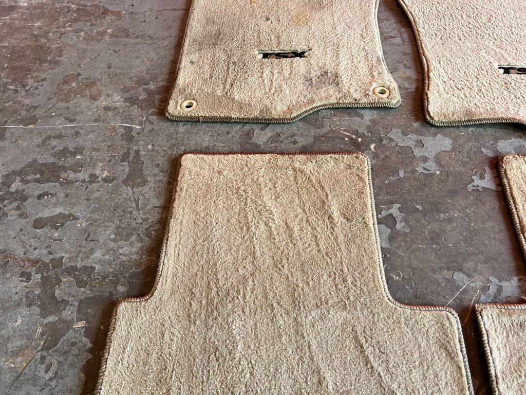 09 14 ACURA TSX   FLOOR MAT SET   IVORY COLOR   LEFT RIGHT FRONT REAR   OEM #15815