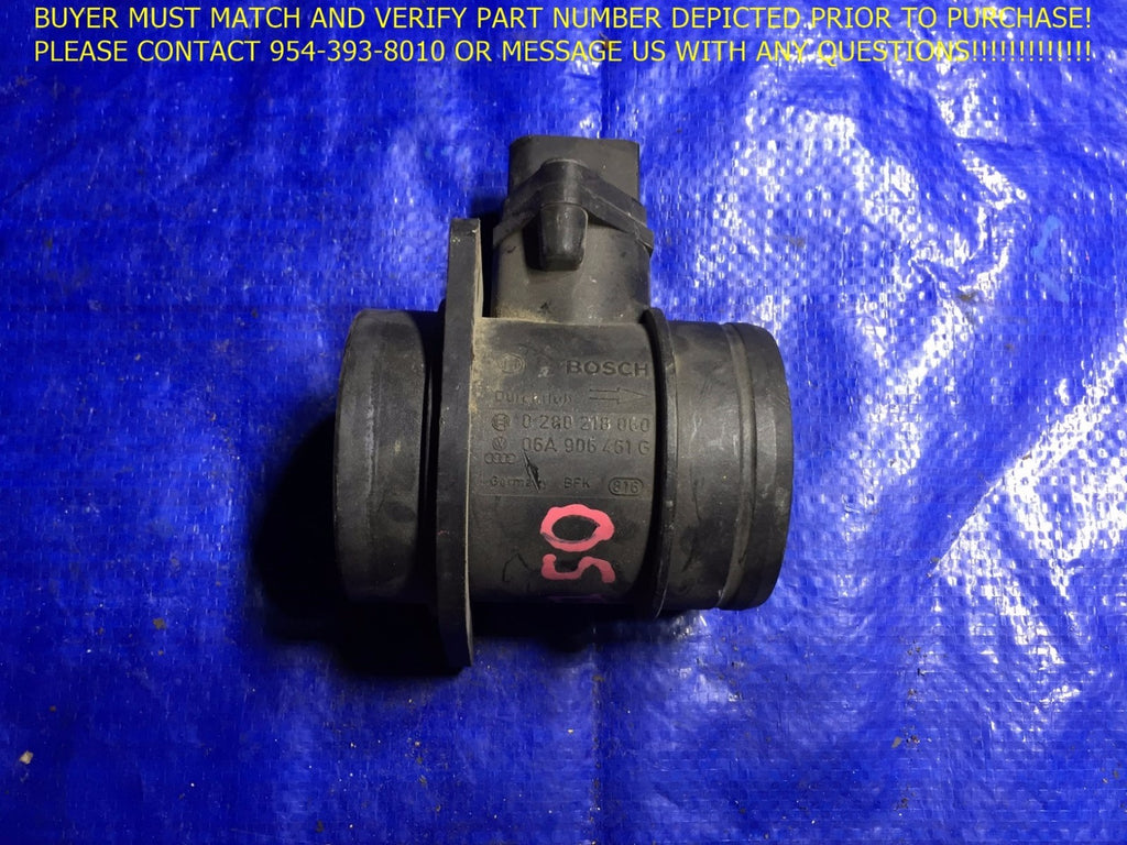OEM 00 03 VOLKSWAGEN BEETLE MASS AIR FLOW INTAKE METER MAF SENSOR 0 280 218 0600