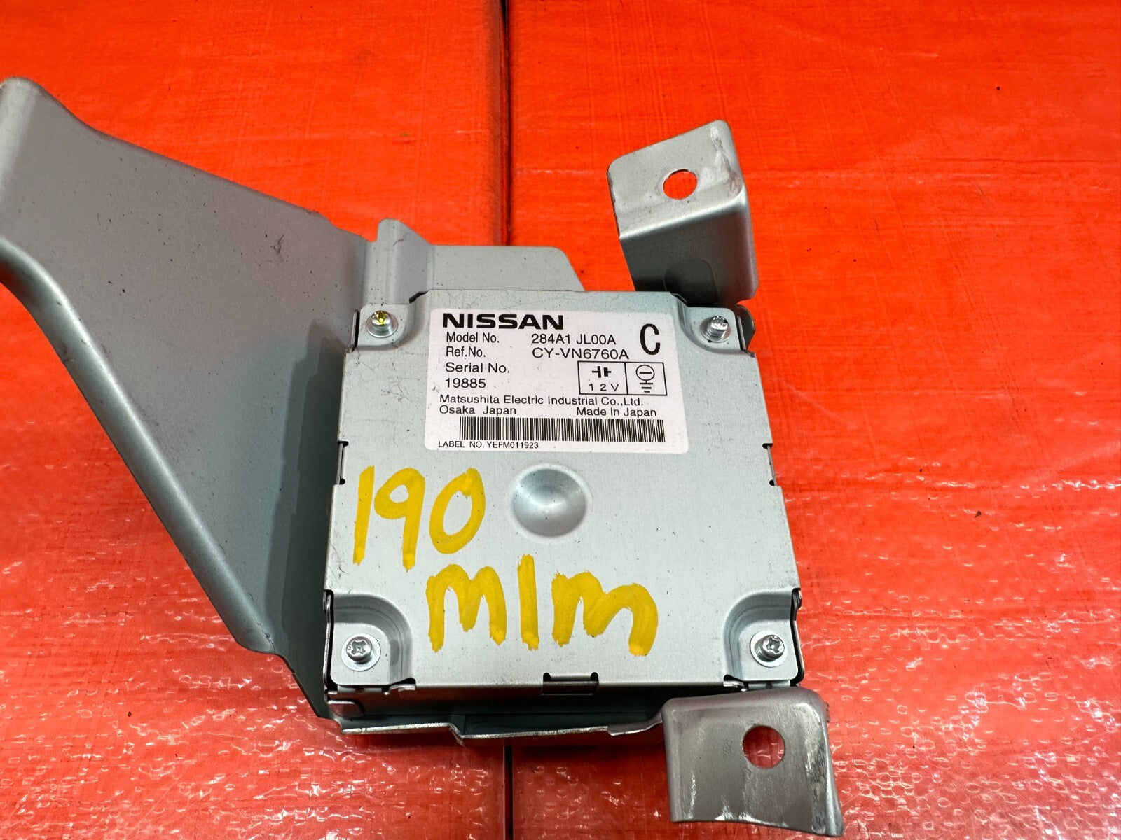 2008 INFINTI G37   CAMERA CONTROL MODULE   284A1 JL00A   OEM FACTORY #1904