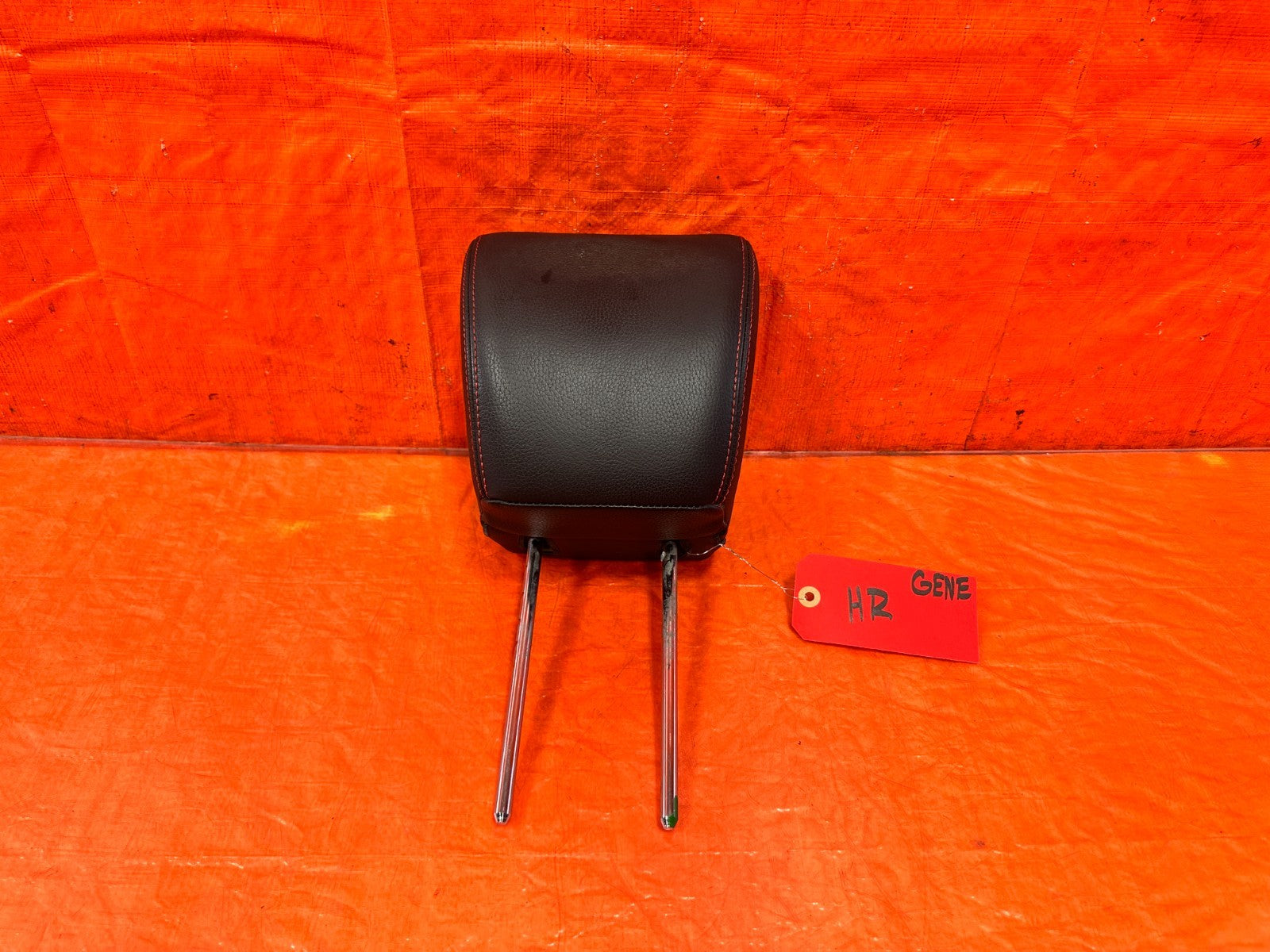13 16 HYUNDAI GENESIS COUPE   R SPEC   BLACK RED STITCHING HEAD REST FRONT SEAT0