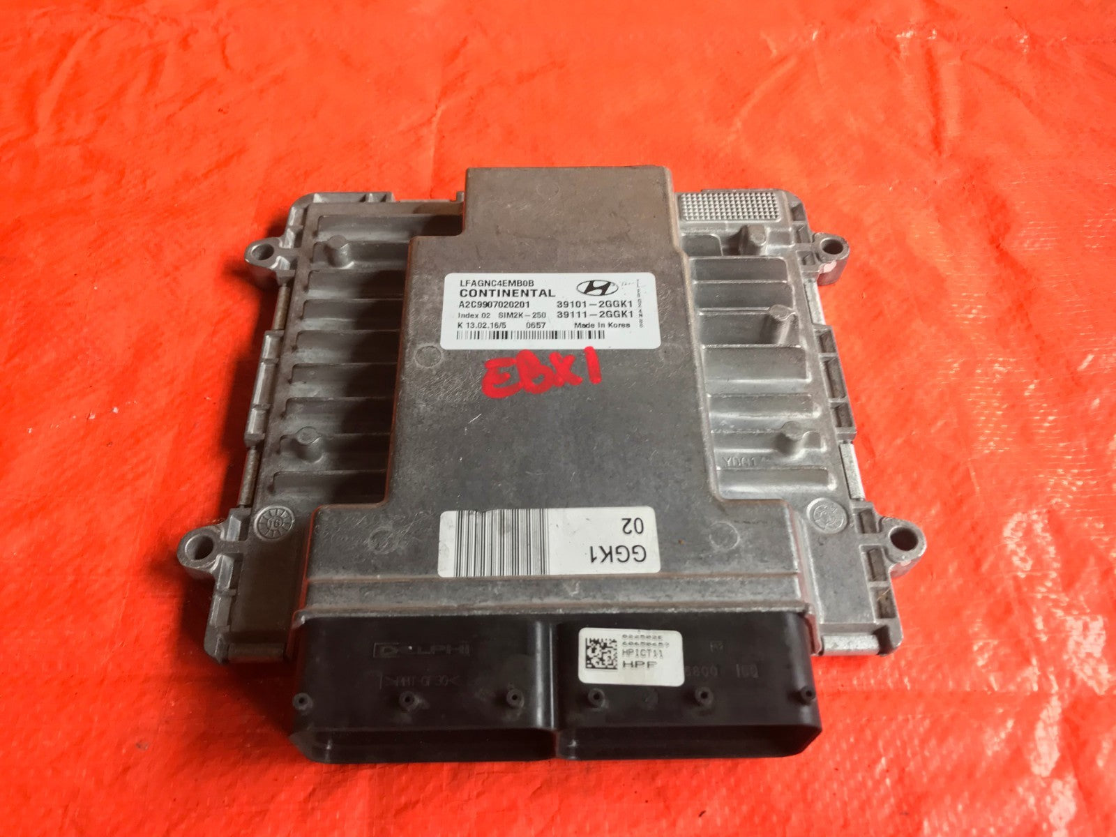 OEM 2015 15 HYUNDAI SONATA ENGINE COMPUTER ECU ECM EBX   PART # 39101 2GGK10