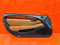 02 05 LEXUS SC430   DRIVER LEFT DOOR PANEL   BLACK N PEANUT BUTTER OEM 2880