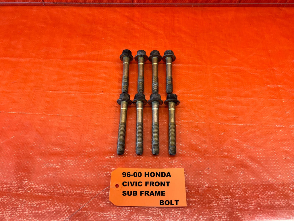 96 00 HONDA CIVIC FRONT SUBFRAME CROSSMEMBER K FRAME BOLT SET BOLTS OEM #2180
