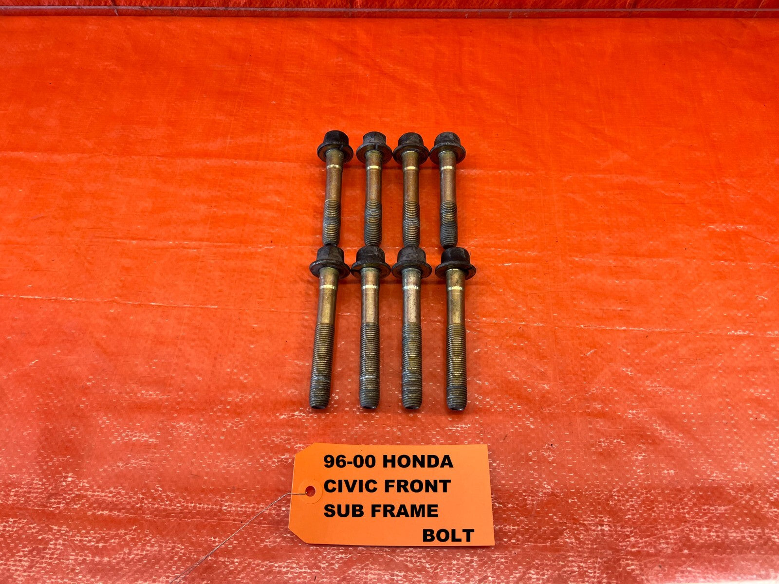 96 00 HONDA CIVIC FRONT SUBFRAME CROSSMEMBER K FRAME BOLT SET BOLTS OEM #2180