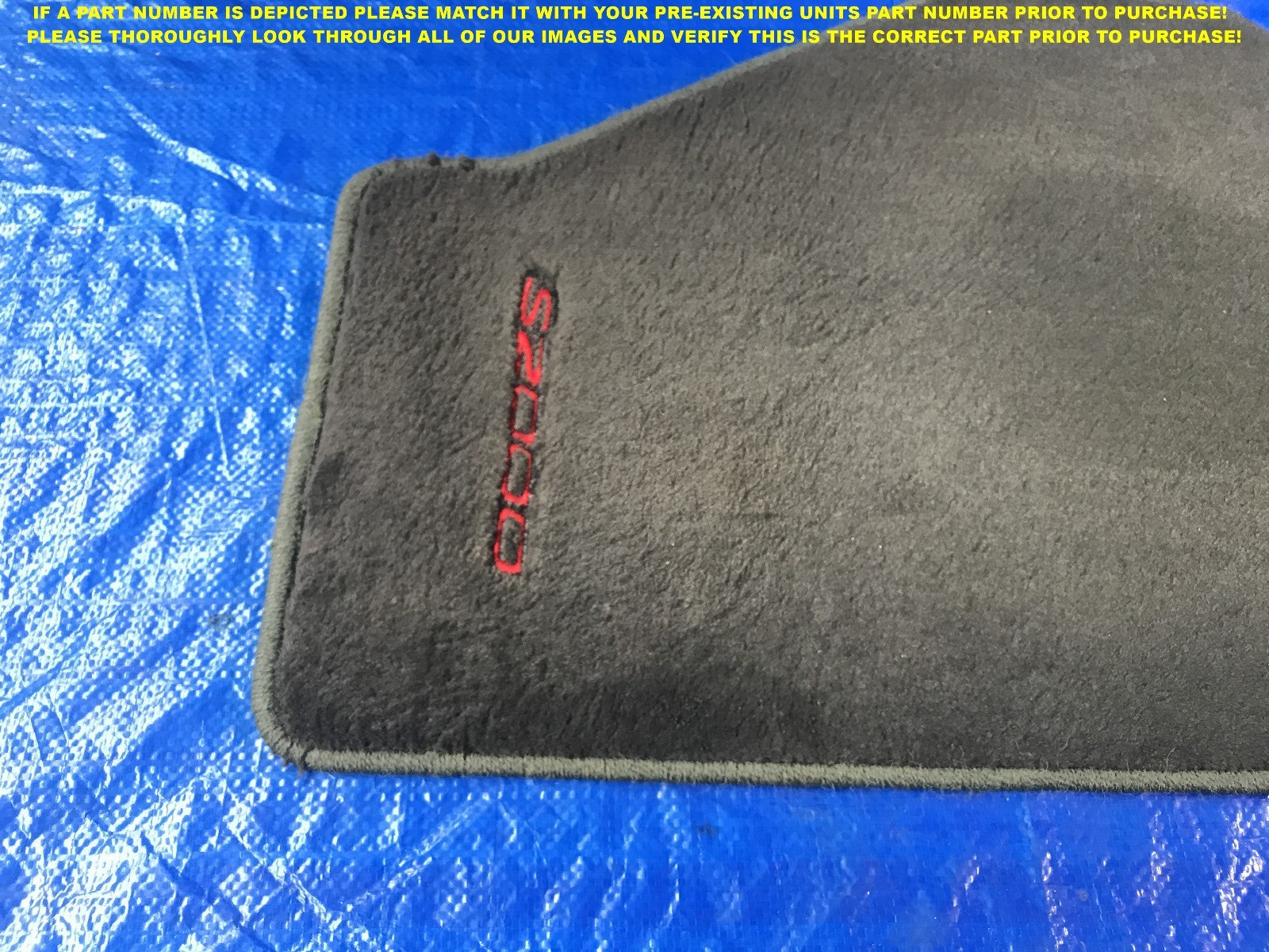 OEM 2000 2001 00 01 HONDA S2000 PASSENGER RIGHT FLOOR MAT R RH2