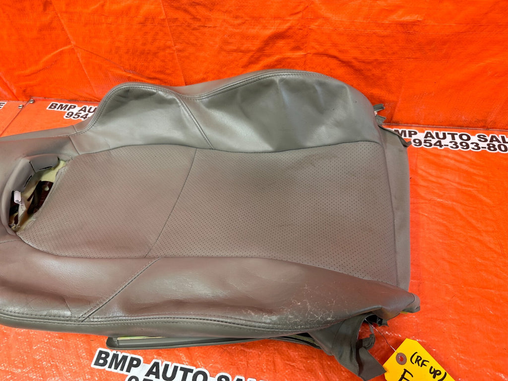 02 04 ACURA RSX   GRAY   RIGHT FRONT UPPER SEAT SKIN LEATHER COVER OEM 25410