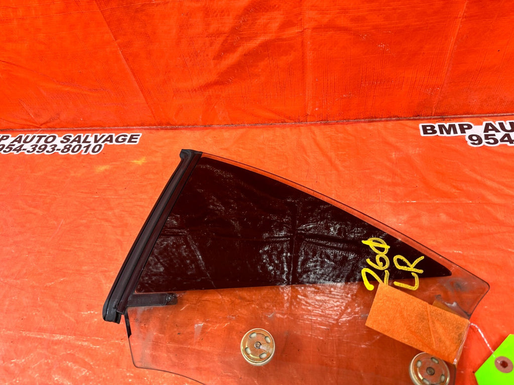 02 10 LEXUS SC430   DRIVER LEFT REAR   DOOR GLASS WINDOW   OEM FACTORY #2616