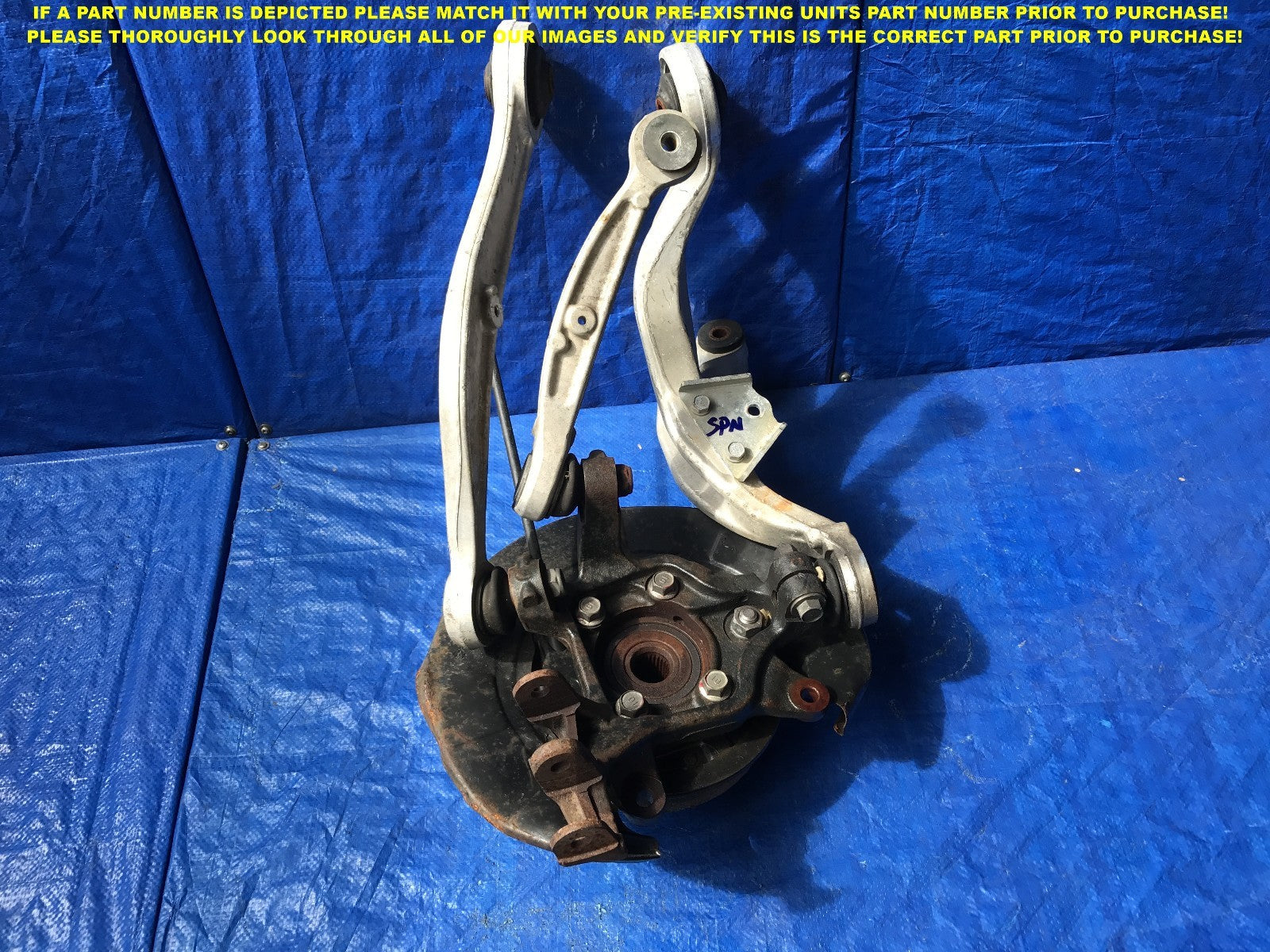 OEM 2008 2015 MITSUBISHI EVOLUTION PASSENGER RIGHT REAR KNUCKLE SPINDLE 100%6