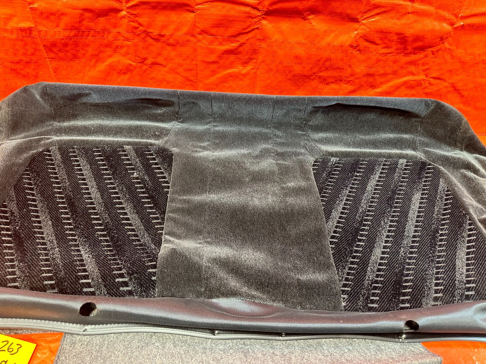99 01 HONDA PRELUDE REAR UPPER SEAT COVER SKIN LEATHER WRAP CUSHION FABRIC OEM5
