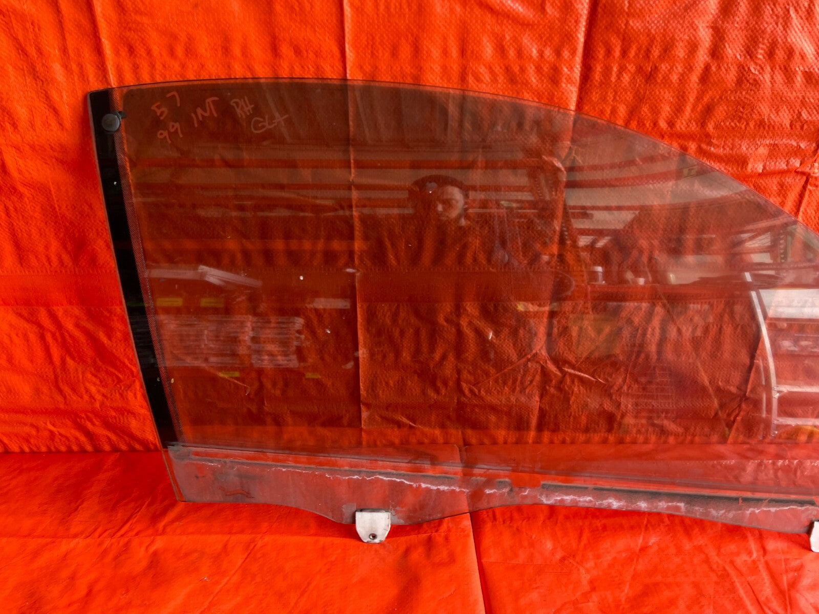 94 01 ACURA INTEGRA 2D   PASSENGER RIGHT FRONT   WINDOE GLASS   OEM FACTORY #578