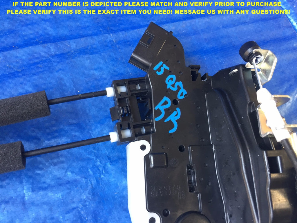 OEM 2014 2015 2016 INFINITI Q50 PASSENGER RIGHT REAR DOOR LOCK ACTUATOR3