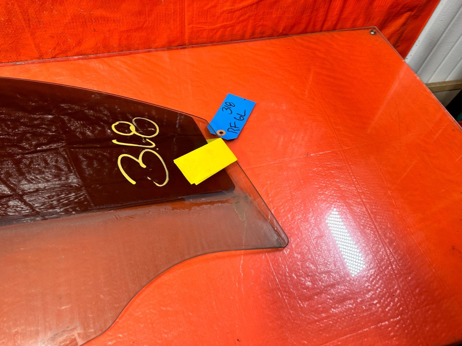 10 16 HYUNDAI GENESIS COUPE   PASSENGER RIGHT FRONT   DOOR GLASS WINDOW OEM #3181