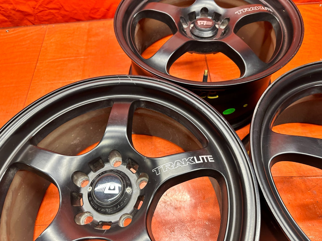 MOTEGI RACING TRAKLITE 17 INCH ALLOY WHEELS SET OF 3 17x8 +40 5x114.3 AFTERMARKE14