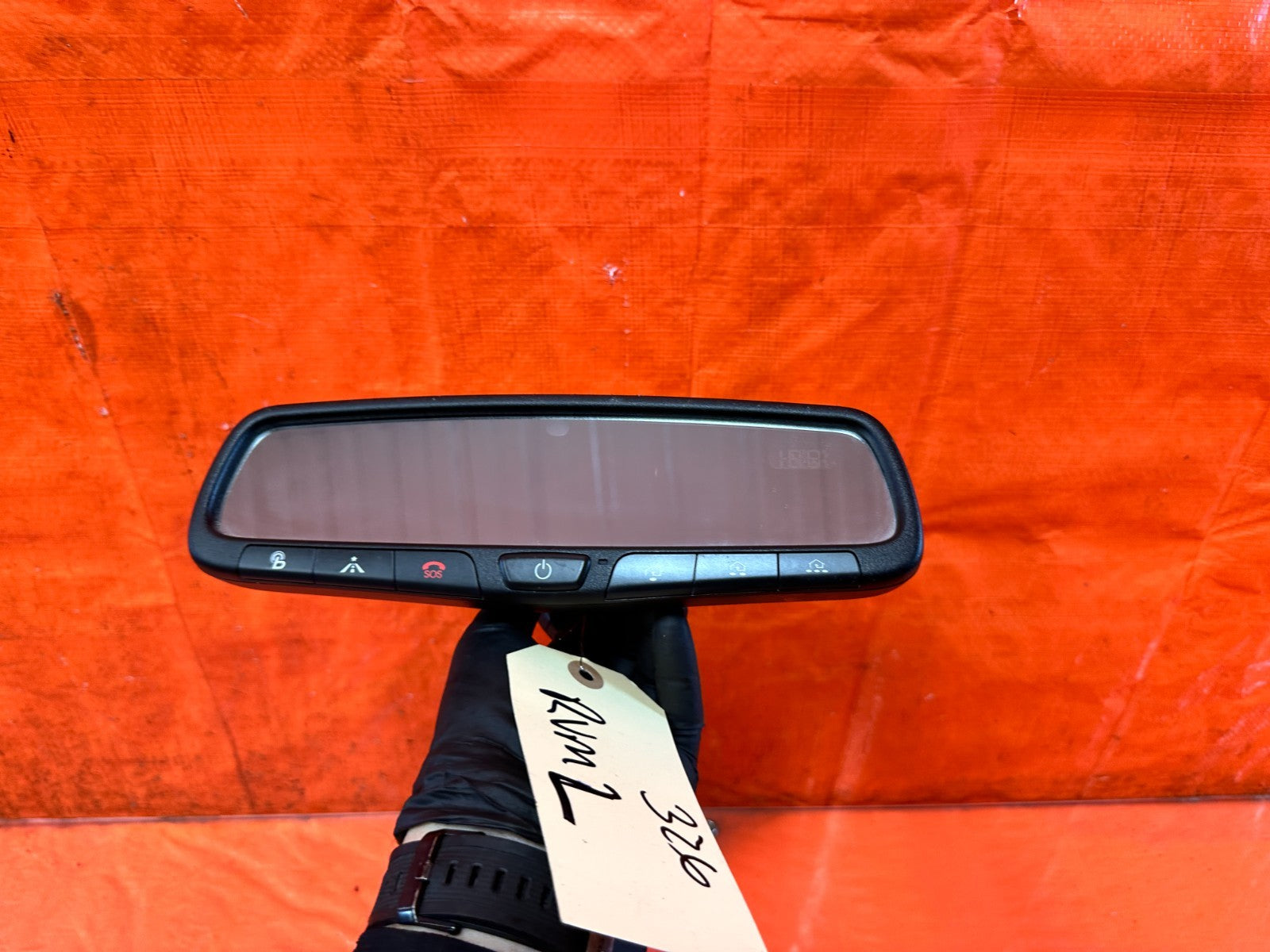 10 16 HYUNDAI GENESIS COUPE   REAR VIEW MIRROR W/ HOMELINK    OEM FACTORY #3262